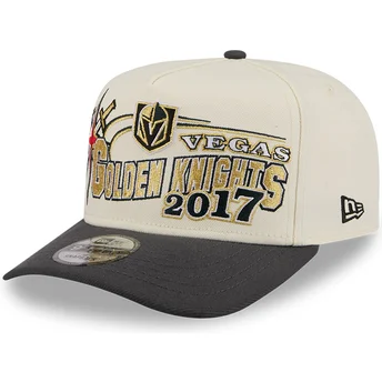 Mützen gebogen beige snapback 9FIFTY A Frame Classic der Vegas Golden Knights NHL von New Era