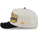 beige-gebogene-snapback-kappe-9fifty-a-frame-classic-der-pittsburgh-penguins-nhl-von-new-era