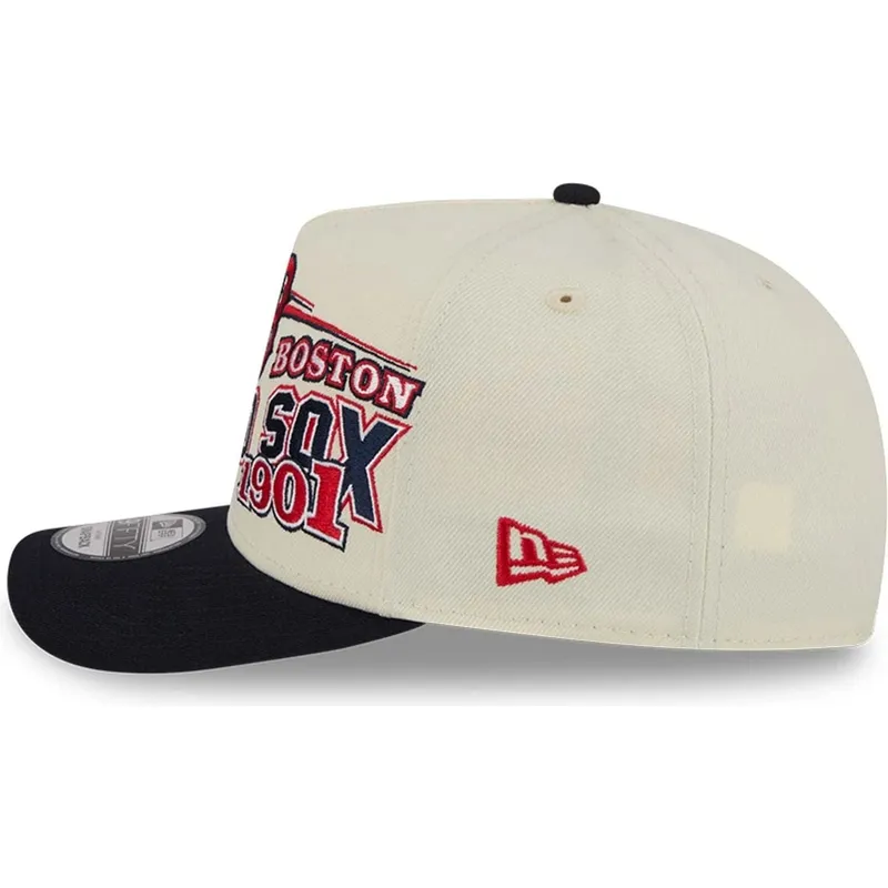 beige-und-schwarze-gebogene-snapback-kappe-9fifty-a-frame-classic-der-boston-red-sox-mlb-von-new-era beige-und-schwarze-gebogene-snapback-kappe-9fifty-a-frame-classic-der-boston-red-sox-mlb-von-new-era
