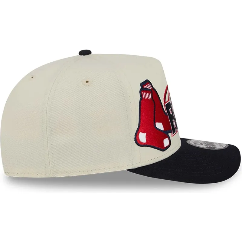 beige-und-schwarze-gebogene-snapback-kappe-9fifty-a-frame-classic-der-boston-red-sox-mlb-von-new-era beige-und-schwarze-gebogene-snapback-kappe-9fifty-a-frame-classic-der-boston-red-sox-mlb-von-new-era