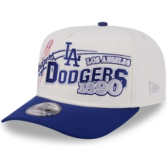 Mützen gebogen beige snapback 9FIFTY A Frame Classic der Los Angeles Dodgers MLB von New Era