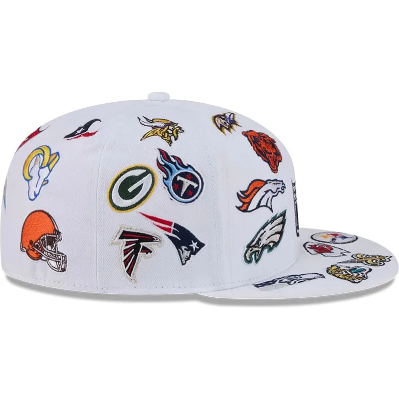 casquette-plate-blanche-ajustee-59fifty-all-over-nfl-new-era