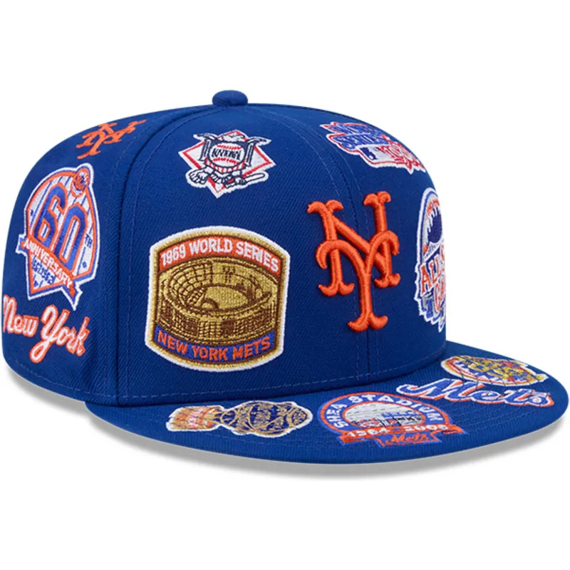 flache-blaue-angepasste-59fifty-all-over-kappe-der-new-york-mets-mlb-von-new-era flache-blaue-angepasste-59fifty-all-over-kappe-der-new-york-mets-mlb-von-new-era