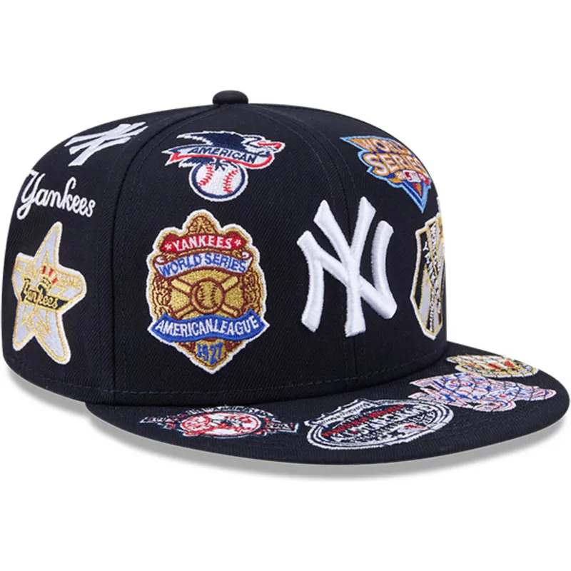 casquette-plate-bleue-marine-ajustee-59fifty-all-over-logos-new-york-yankees-mlb-new-era