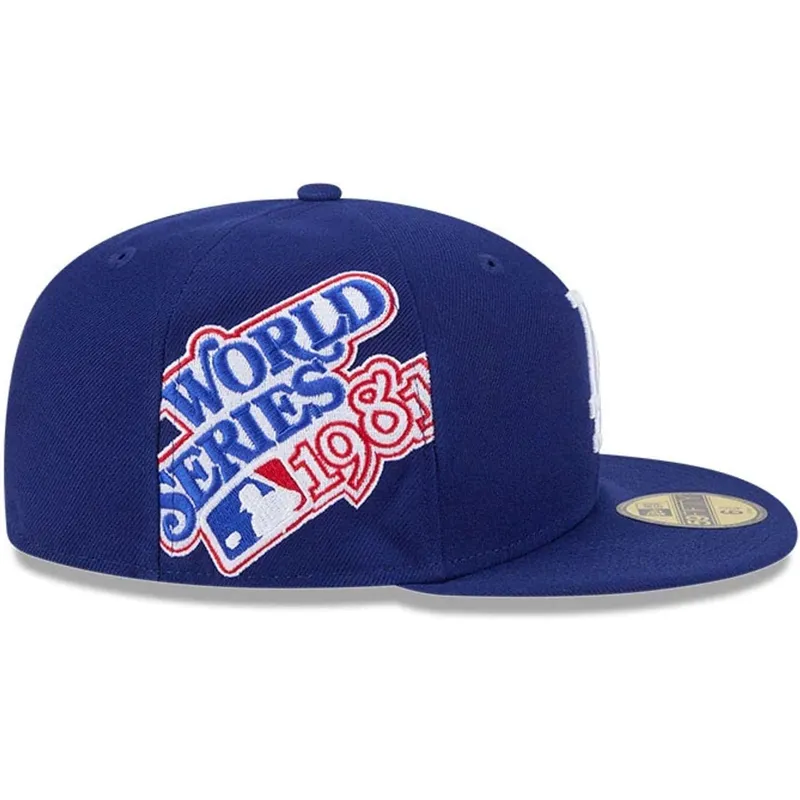 flache-blaue-angepasste-59fifty-hidden-hit-kappe-der-los-angeles-dodgers-mlb-von-new-era