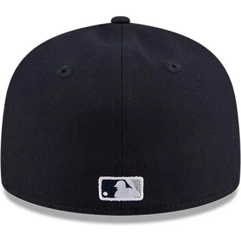 marineblaue-anliegende-59fifty-hidden-hit-flat-cap-der-new-york-yankees-mlb-von-new-era marineblaue-anliegende-59fifty-hidden-hit-flat-cap-der-new-york-yankees-mlb-von-new-era