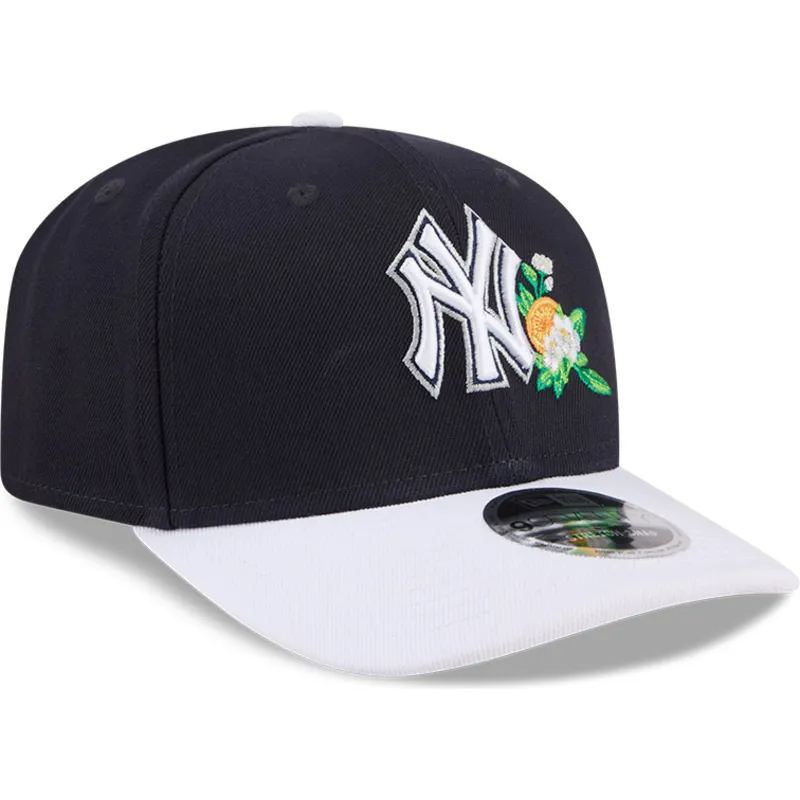marineblaue-gebogene-snapback-kappe-9seventy-stretch-snap-flower-der-new-york-yankees-mlb-von-new-era marineblaue-gebogene-snapback-kappe-9seventy-stretch-snap-flower-der-new-york-yankees-mlb-von-new-era