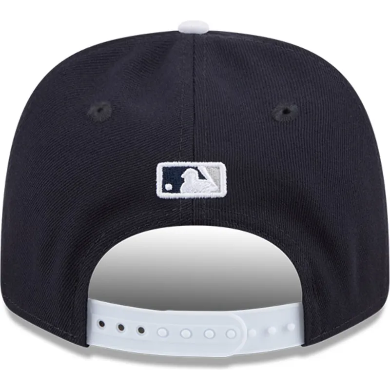 marineblaue-gebogene-snapback-kappe-9seventy-stretch-snap-flower-der-new-york-yankees-mlb-von-new-era marineblaue-gebogene-snapback-kappe-9seventy-stretch-snap-flower-der-new-york-yankees-mlb-von-new-era