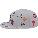 graue-flatcap-snapback-9fifty-scattered-grapefruit-league-logo-von-mlb-von-new-era