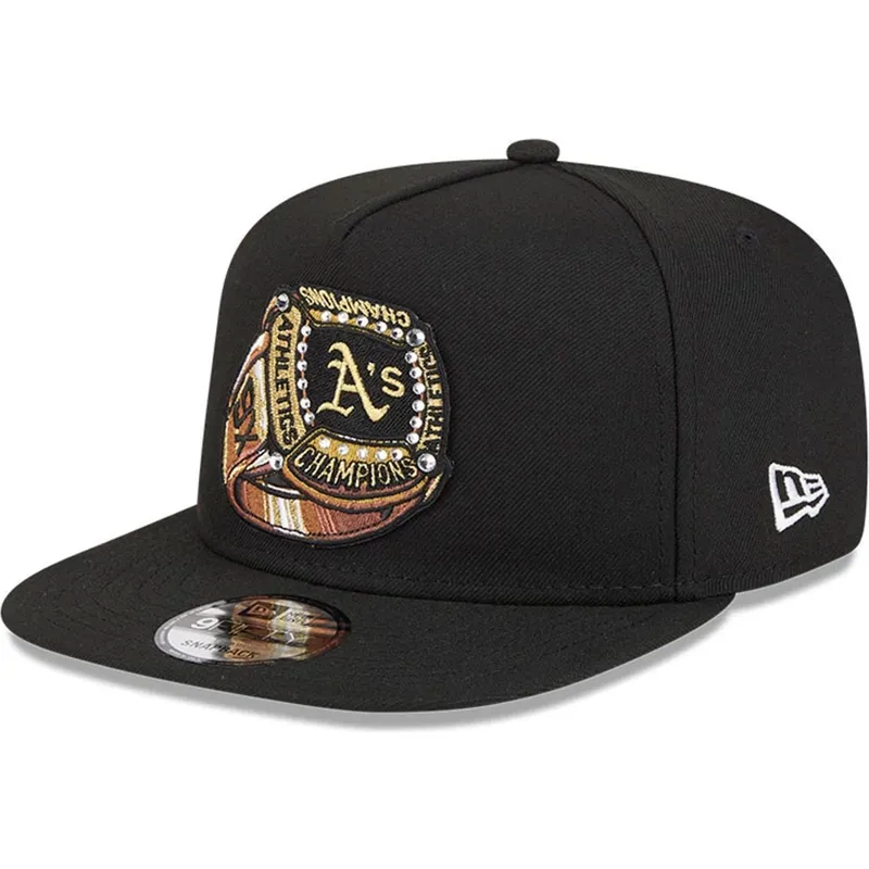 casquette-plate-noire-snapback-9fifty-a-frame-ring-oakland-athletics-mlb-new-era