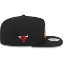 schwarze-flache-snapback-kappe-9fifty-a-frame-ring-der-chicago-bulls-nba-von-new-era