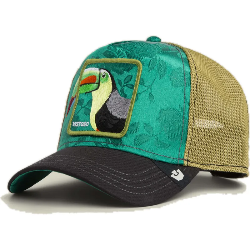 casquette-trucker-verte-toucan-vistoso-belize-toucan-the-farm-goorin-bros