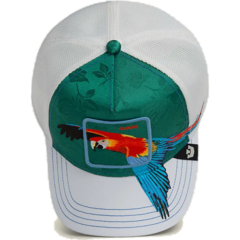 casquette-trucker-verte-perroquet-guapo-honduras-macaw-the-farm-goorin-bros
