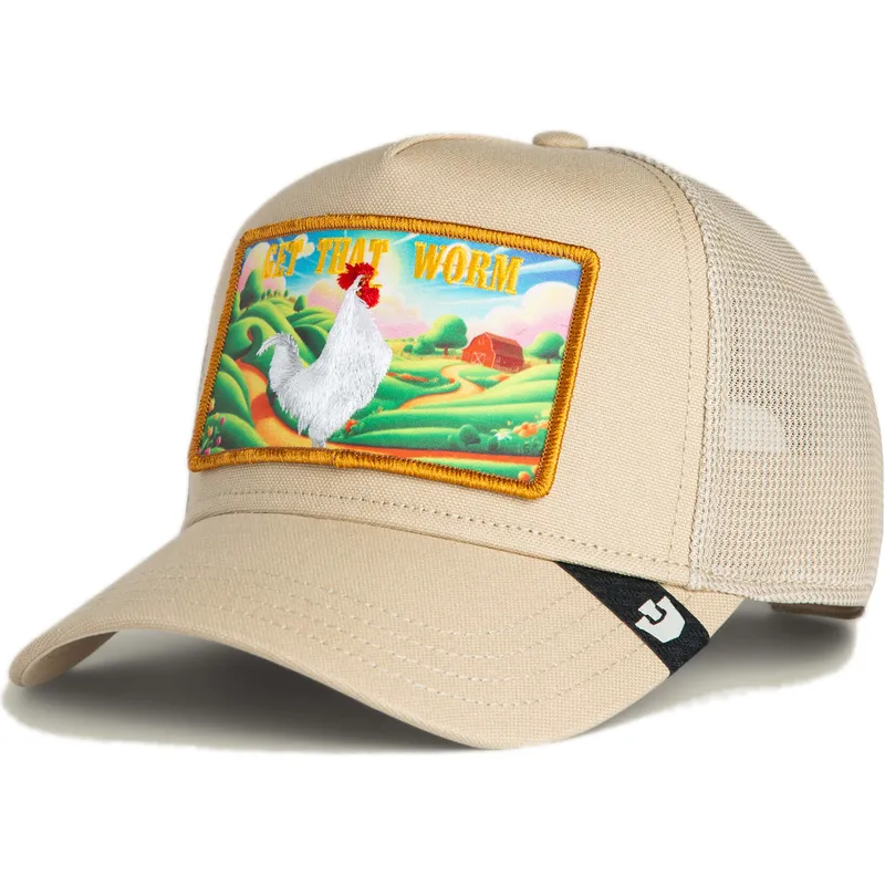 trucker-cap-beige-hahn-get-that-worm-greener-grass-the-farm-von-goorin-bros trucker-cap-beige-hahn-get-that-worm-greener-grass-the-farm-von-goorin-bros