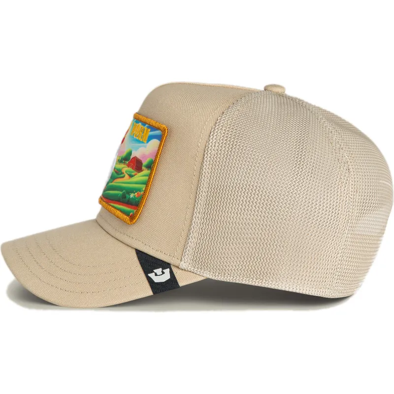 trucker-cap-beige-hahn-get-that-worm-greener-grass-the-farm-von-goorin-bros trucker-cap-beige-hahn-get-that-worm-greener-grass-the-farm-von-goorin-bros