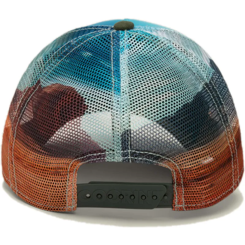 mehrfarbige-trucker-kappe-skorpion-deadly-scorpion-in-the-element-the-farm-von-goorin-bros