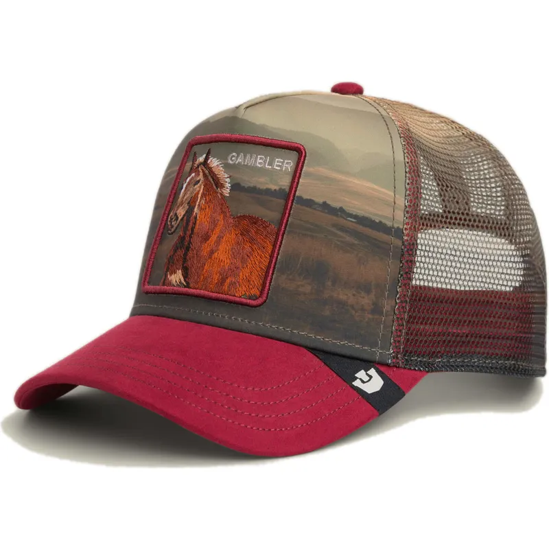 mehrfarbige-trucker-kappe-pferd-gambler-stallion-in-the-element-the-farm-von-goorin-bros
