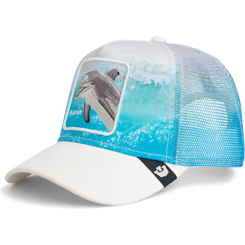 mehrfarbige-trucker-kappe-delfin-player-dolphin-in-the-element-the-farm-von-goorin-bros