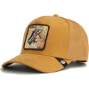 trucker-cap-braun-ziege-golden-goat-metallic-the-farm-von-goorin-bros