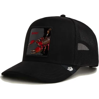 Mützen gebogen schwarz snapback Deadly Black Out Scorpion Metallic The Farm Goorin Bros.