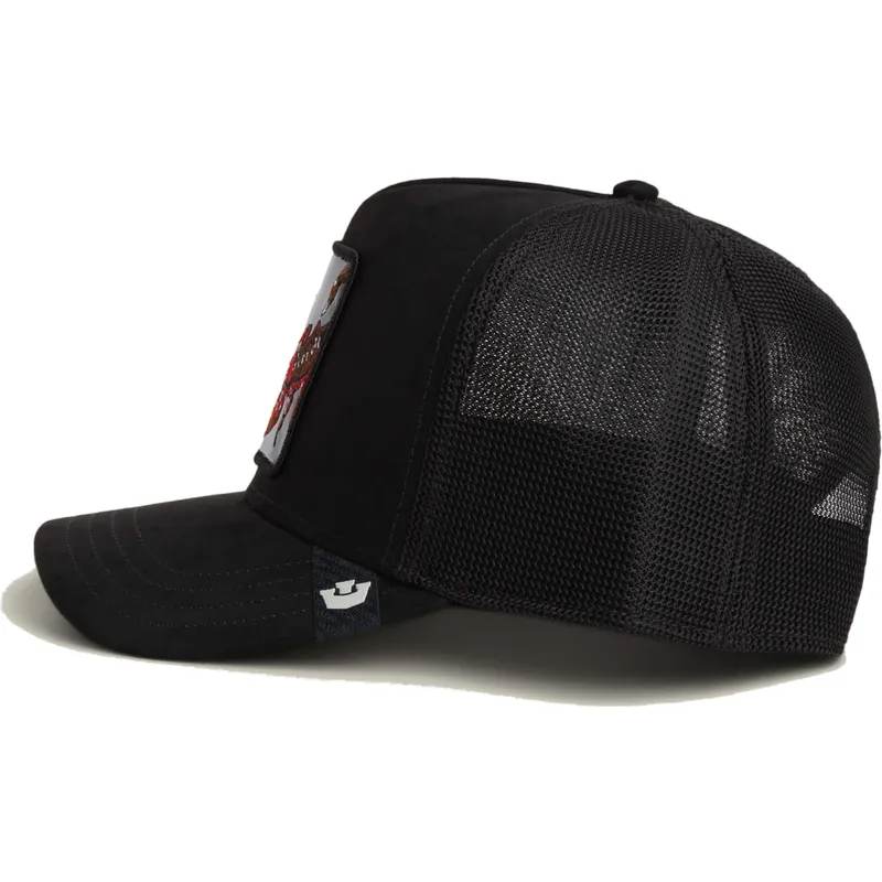 trucker-cap-schwarz-skorpion-deadly-black-out-scorpion-metallic-the-farm-von-goorin-bros