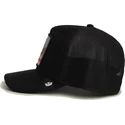casquette-trucker-noire-chien-dobermann-black-out-doberman-metallic-the-farm-goorin-bros
