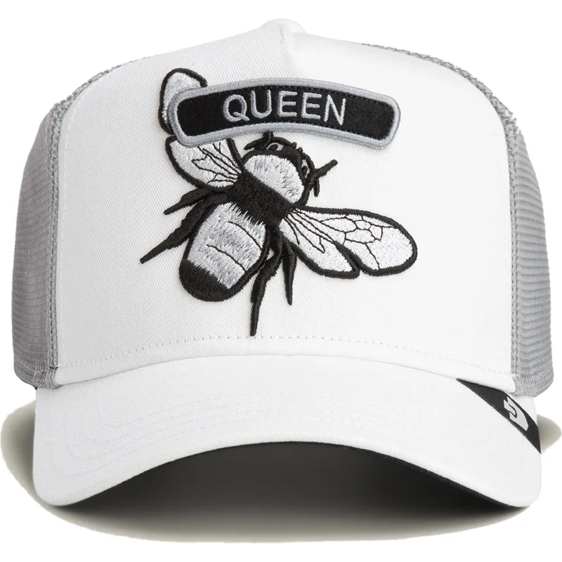 weisse-trucker-kappe-biene-classic-rocker-queen-the-farm-von-goorin-bros