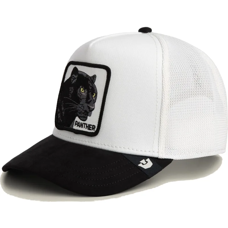 trucker-cap-weiss-und-schwarz-panther-microsuede-black-panther-the-farm-von-goorin-bros trucker-cap-weiss-und-schwarz-panther-microsuede-black-panther-the-farm-von-goorin-bros