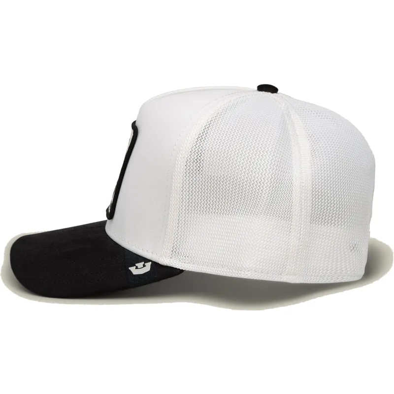 trucker-cap-weiss-und-schwarz-panther-microsuede-black-panther-the-farm-von-goorin-bros trucker-cap-weiss-und-schwarz-panther-microsuede-black-panther-the-farm-von-goorin-bros