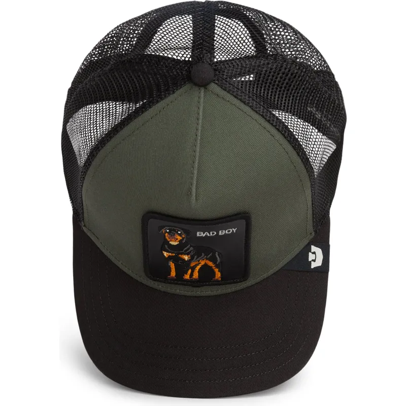 trucker-cap-grun-und-schwarz-rottweiler-bad-boy-the-farm-von-goorin-bros trucker-cap-grun-und-schwarz-rottweiler-bad-boy-the-farm-von-goorin-bros