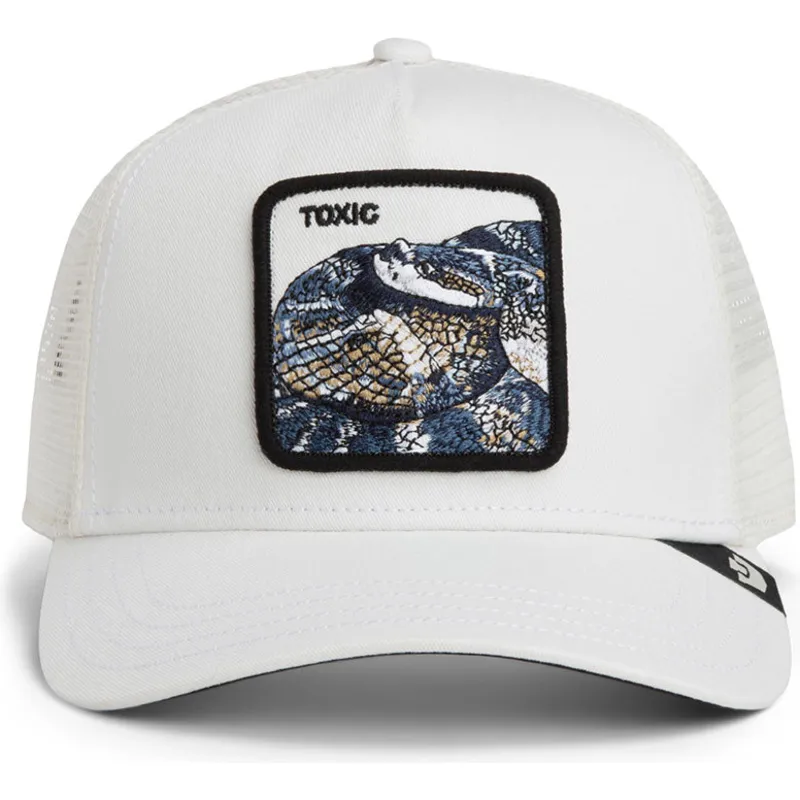 casquette-trucker-blanche-serpent-toxic-the-farm-goorin-bros