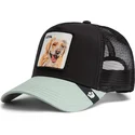 trucker-cap-schwarz-und-grun-hund-labrador-retriever-the-loyal-dog-the-farm-von-goorin-bros