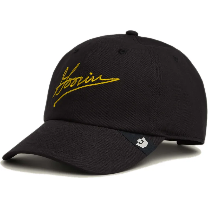 schwarze-verstellbare-curved-cap-script-papa-von-goorin-bros schwarze-verstellbare-curved-cap-script-papa-von-goorin-bros