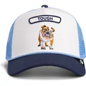 trucker-cap-blau-hund-bulldogge-pop-rocker-bulldog-the-farm-von-goorin-bros