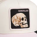 casquette-trucker-beige-et-rose-crane-the-cancelled-skull-whisper-the-farm-goorin-bros