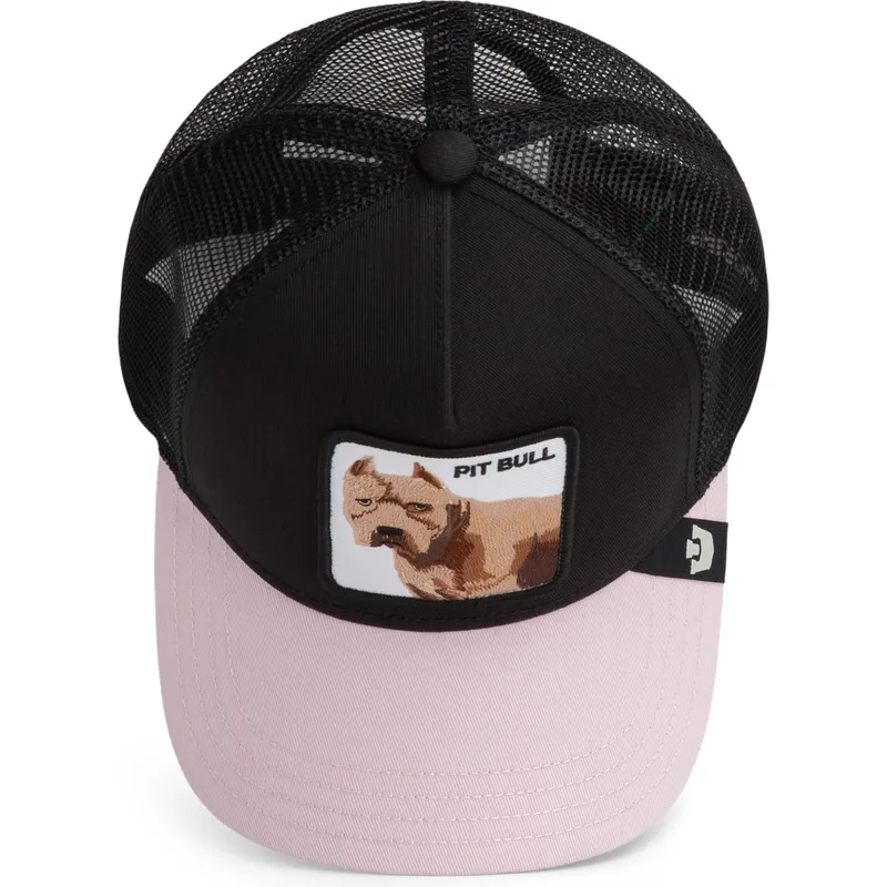 schwarze-trucker-kappe-whisper-the-pitbull-the-farm-von-goorin-bros schwarze-trucker-kappe-whisper-the-pitbull-the-farm-von-goorin-bros