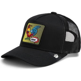 Mützen gebogen schwarz snapback Cock Rooster Pop Art 2 The Farm Goorin Bros.