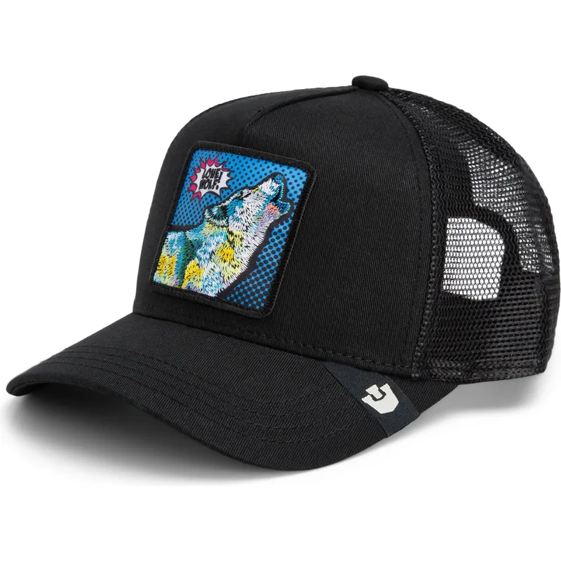trucker-cap-schwarz-wolf-lone-wolf-pop-art-2-the-farm-von-goorin-bros