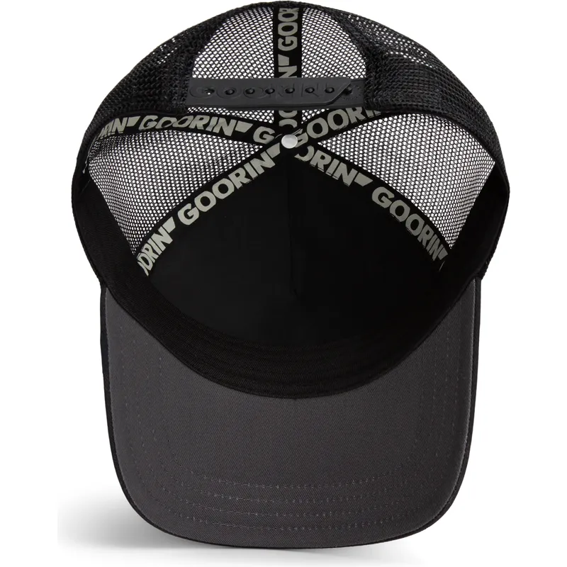 casquette-trucker-noire-loup-lone-wolf-pop-art-2-the-farm-goorin-bros