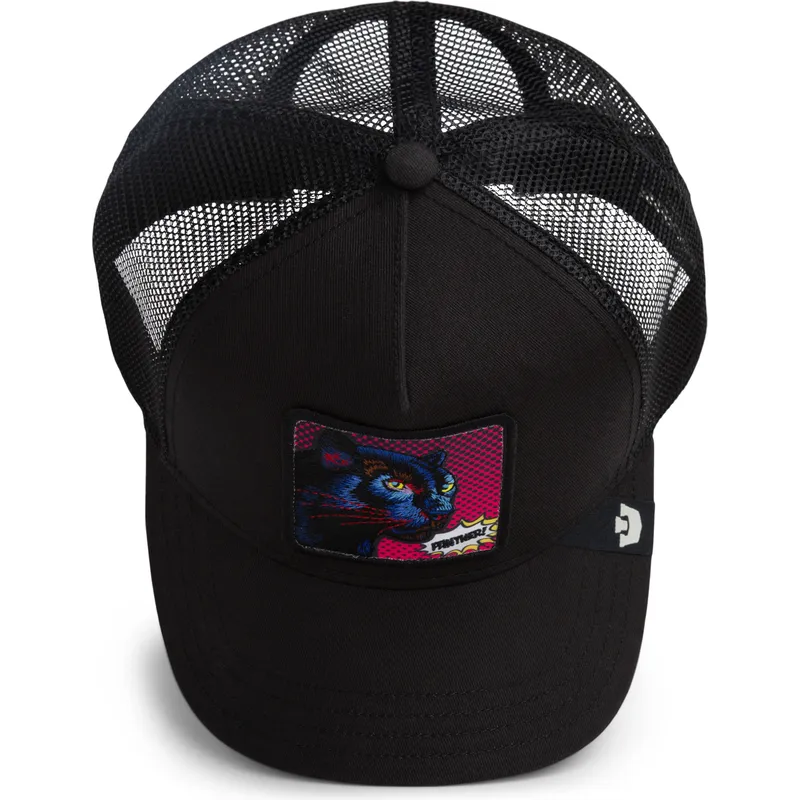 schwarze-trucker-kappe-panther-panther-pop-art-2-the-farm-von-goorin-bros