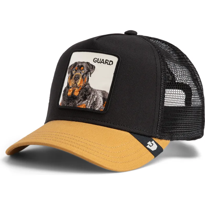 trucker-cap-schwarz-und-braun-rottweiler-the-guard-dog-the-farm-von-goorin-bros trucker-cap-schwarz-und-braun-rottweiler-the-guard-dog-the-farm-von-goorin-bros