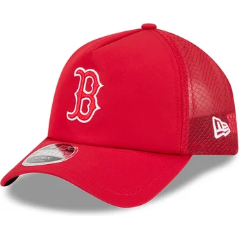 Mützen gebogen rot snapback 9FORTY APEX BP der Boston Red Sox MLB von New Era