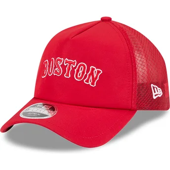 Mützen gebogen rot snapback 9FORTY APEX BP Letters der Boston Red Sox MLB von New Era