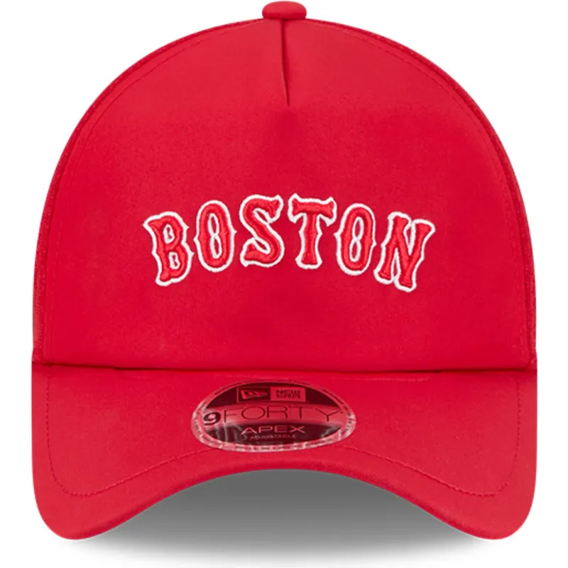 casquette-trucker-rouge-9forty-apex-bp-letters-boston-red-sox-mlb-new-era