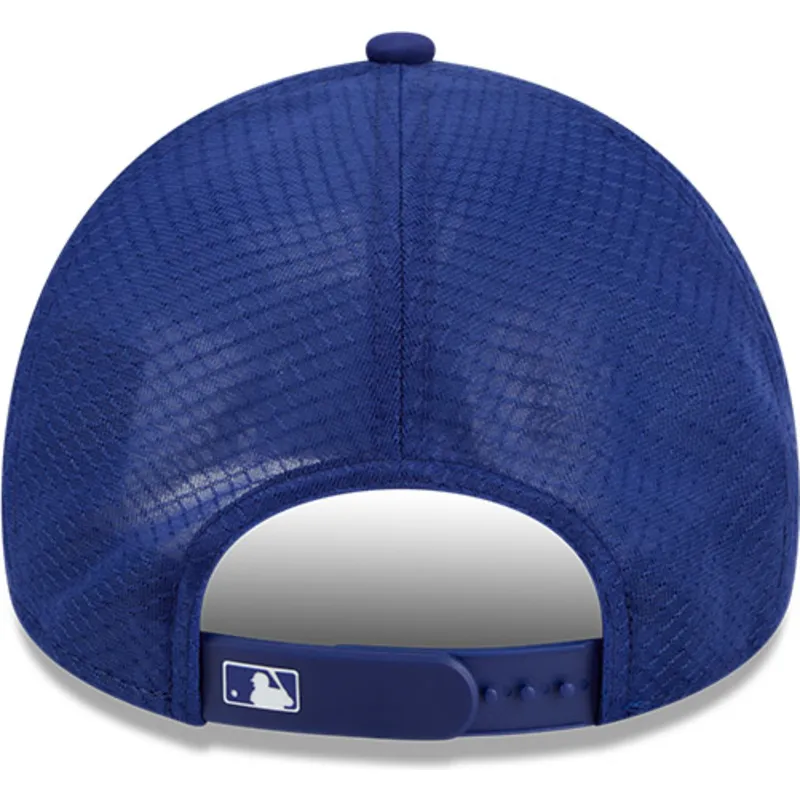 blaue-trucker-kappe-9forty-apex-batting-practice-logo-der-los-angeles-dodgers-mlb-von-new-era