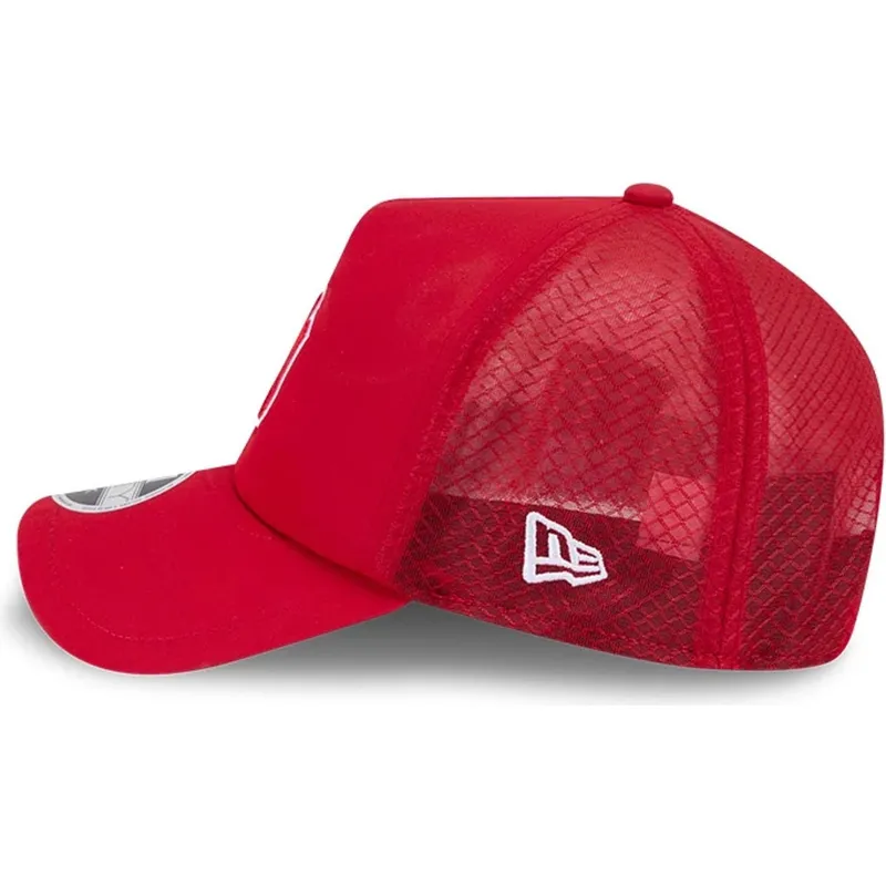 rote-trucker-kappe-mit-rotem-logo-9forty-apex-batting-practice-der-new-york-yankees-mlb-von-new-era