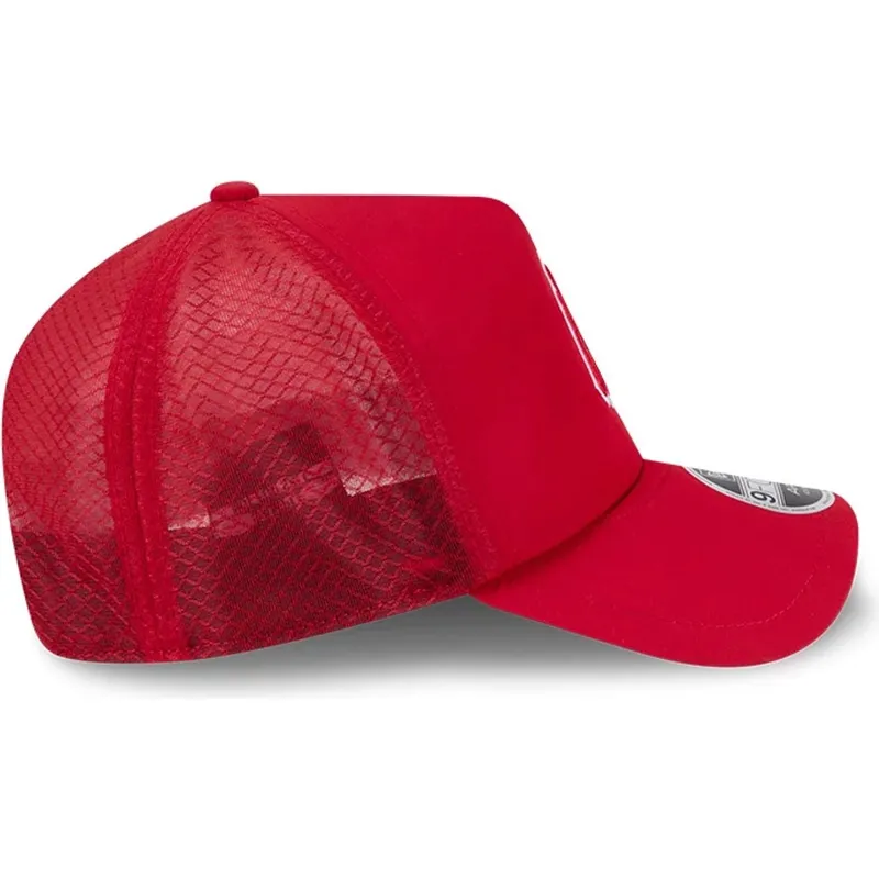 rote-trucker-kappe-mit-rotem-logo-9forty-apex-batting-practice-der-new-york-yankees-mlb-von-new-era