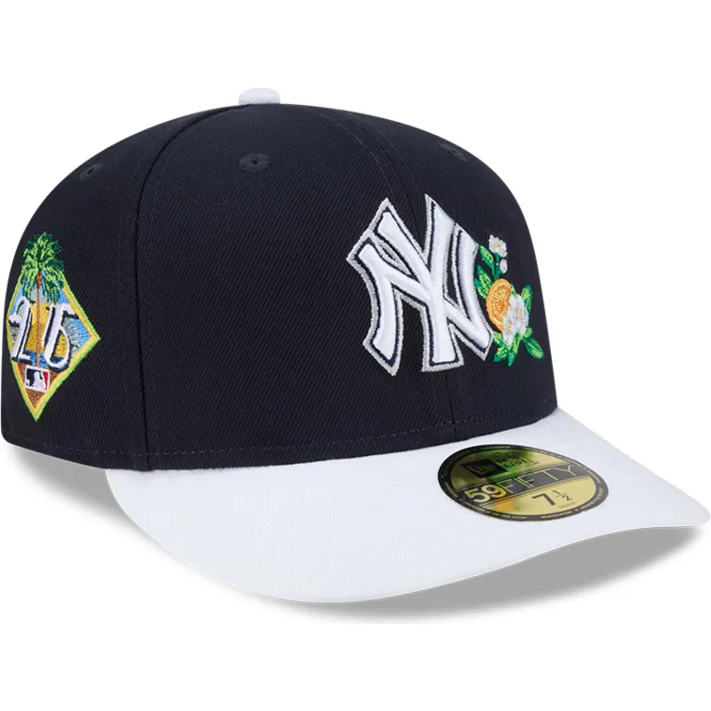 marineblaue-und-weisse-gebogene-angepasste-59fifty-spring-training-kappe-der-new-york-yankees-mlb-von-new-era