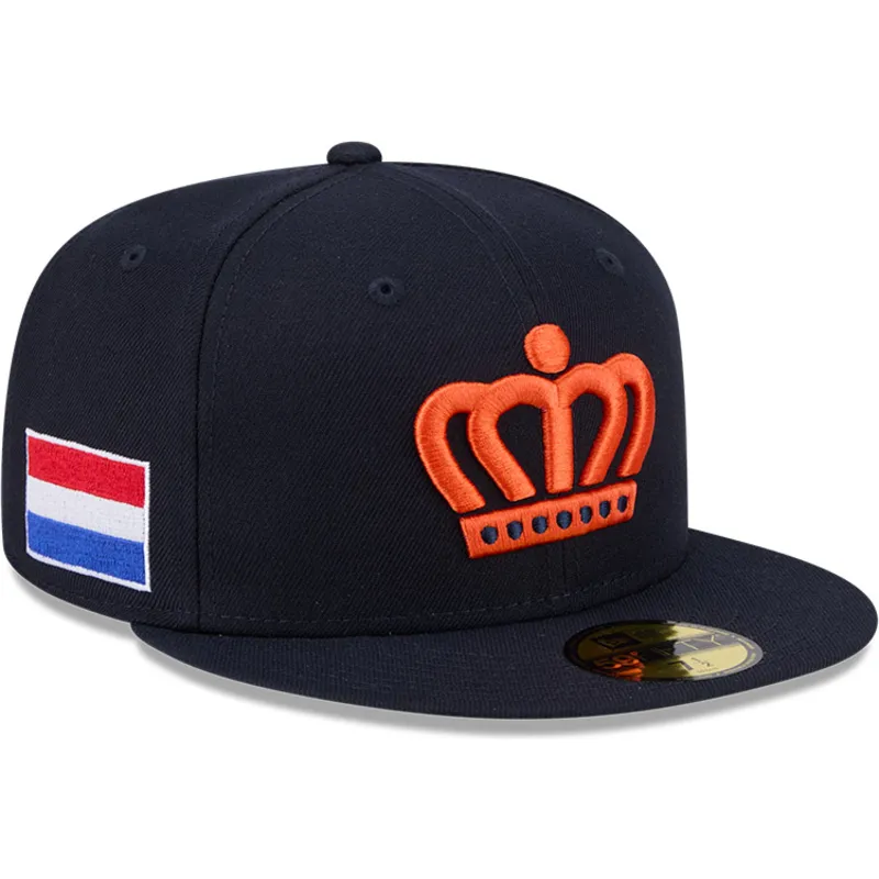 casquette-plate-bleue-marine-ajustee-59fifty-the-netherlands-2026-world-baseball-classic-new-era