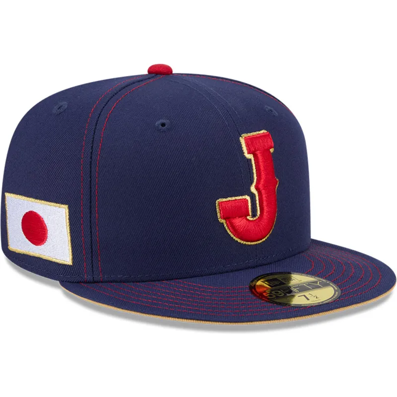 marineblaue-angepasste-59fifty-flatcap-japan-2026-world-baseball-classic-von-new-era